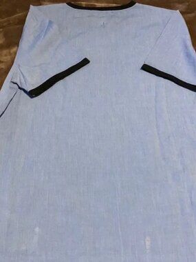 Men’s George Blue Ash and skin  Moisture-Wicking Ringer T-Shirt – 2XL (50–52)